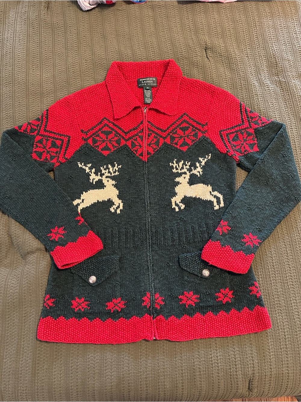 Lauren Ralph Lauren Vintage Reindeer Sweater